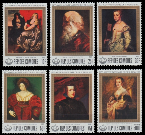 Komoren 1978 - Mi-Nr. 460-465 A ** - MNH - Gemälde / Paintings - Rubens