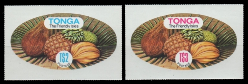 Tonga 1982 - Mi-Nr. 837-838 ** - MNH - aus Satz - Früchte / Fruits