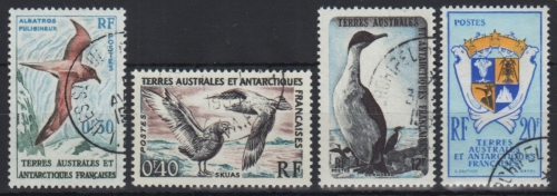 TAAF 1959 - Mi-Nr. 14-17 gest / used - Vögel / Birds