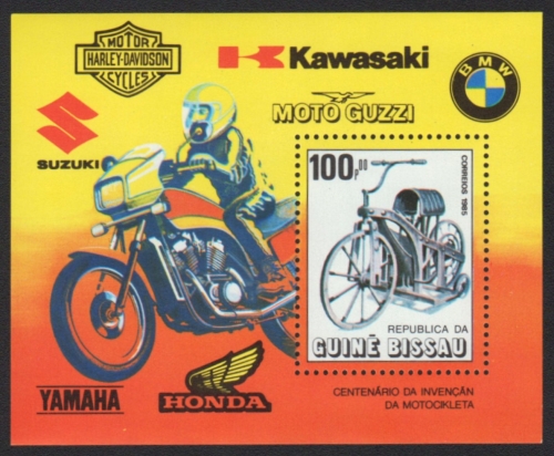 Guinea-Bissau 1985 - Mi-Nr. Block 263 ** - MNH - Motorräder / Motor bikes