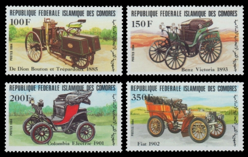 Komoren 1984 - Mi-Nr. 722-725 ** - MNH - Autos / Cars