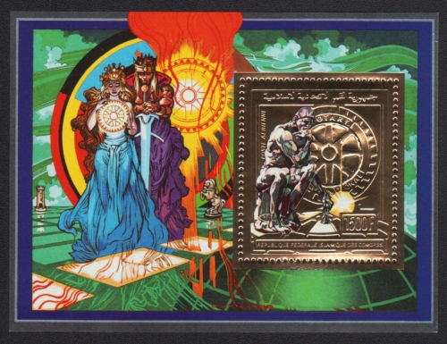 Komoren 1988 - Mi-Nr. Block 278 A ** - MNH - Gold - Rotary
