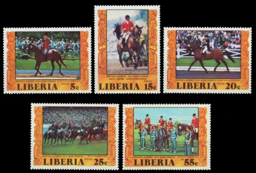 Liberia 1977 - Mi-Nr. 1032-1036 A ** - MNH - Olympia Montreal