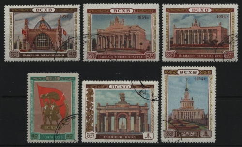 Russia / Sowjetunion 1954 - Mi-Nr. 1731-1736 gest / used - Landwirtschaft