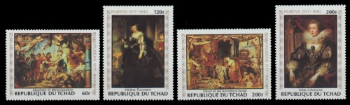 Tschad 1978 - Mi-Nr. 835-838 ** - MNH - Gemälde - Rubens