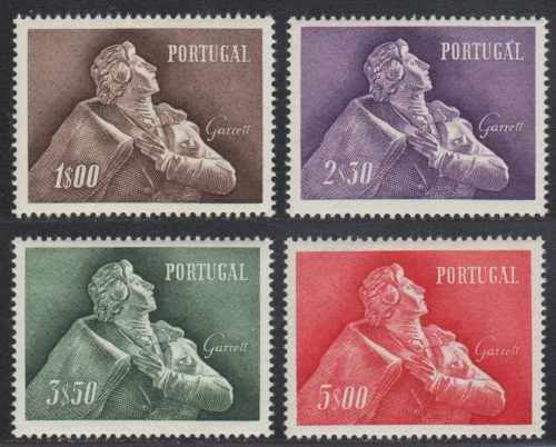 Portugal 1957 - Mi-Nr. 856-859 ** - MNH - Almeida Garrett