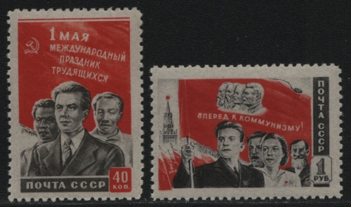 Russia / Sowjetunion 1950 - Mi-Nr. 1461-1462 ** - MNH - Tag der Arbeit