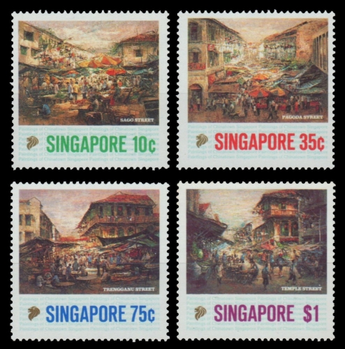 Singapur 1989 - Mi-Nr. 569-572 ** - MNH - Straßenansichten