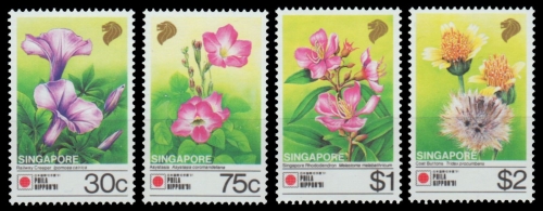 Singapur 1991 - Mi-Nr. 642-645 ** - MNH - Blumen / Flowers