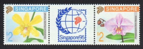 Singapur 1992 - Mi-Nr. 646-647 ** - MNH - Blumen / Flowers