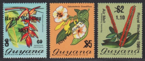 Guyana 1981 - Mi-Nr. 677-679 ** - MNH - Hochzeit Charles & Diana