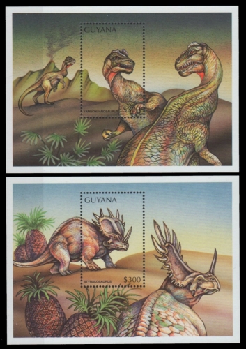 Guyana 1998 - Mi-Nr. Block 559-560 ** - MNH - Prähistorische Tiere