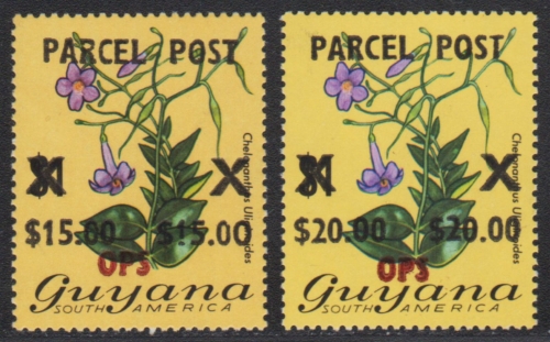 Guyana 1981 - Dienst-Paket - Mi-Nr. 1-2 ** - MNH - Blumen / Flowers