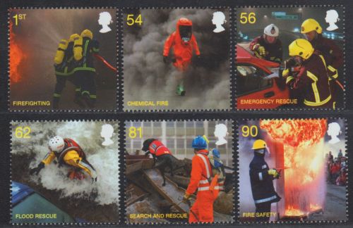 Großbritannien 2009 - Mi-Nr. 2791-2796 ** - MNH - Feuerwehr / Firefighters