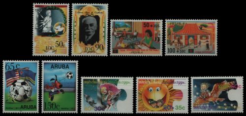 Aruba 1994 - Mi-Nr. 138-139, 140-141, 142-143 & 148-150 ** - MNH - 4 Ausgaben