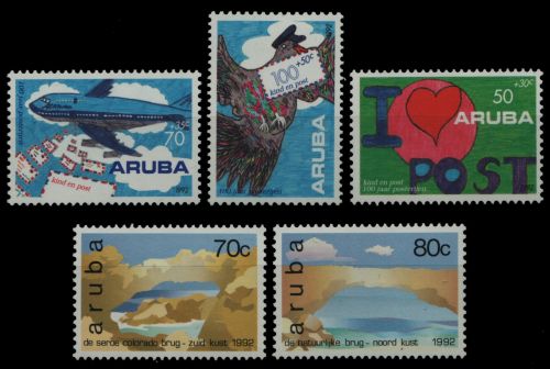 Aruba 1992 - Mi-Nr. 113-115 & 116-117 ** - MNH - 2 Ausgaben