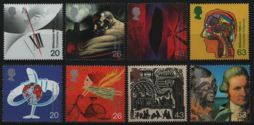 Großbritannien 1999 - Mi-Nr. 1777-1780 C & 1782-1785 ** - MNH - 2 Ausgaben