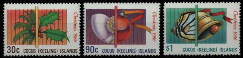 Kokos-Inseln 1986 - Mi-Nr. 163-165 ** - MNH - Weihnachten / X-mas