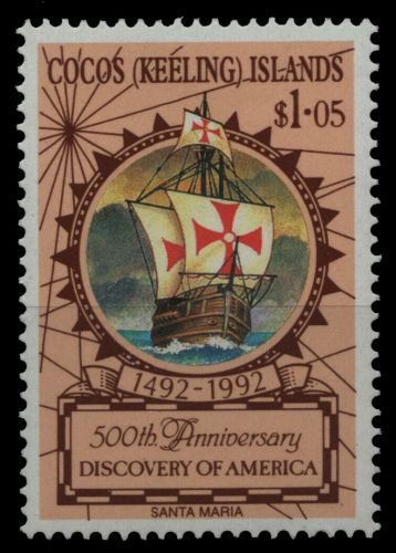 Kokos-Inseln 1992 - Mi-Nr. 266 ** - MNH - Schiffe / Ships