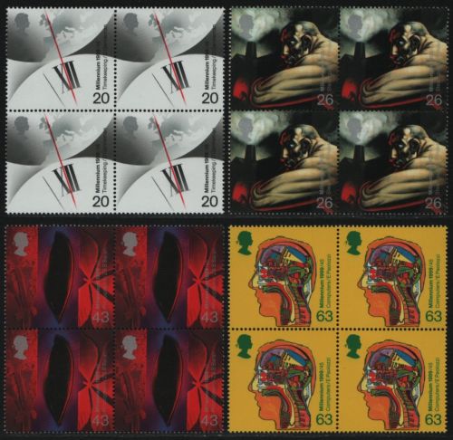 Großbritannien 1999 - Mi-Nr. 1777-1780 C ** - MNH - Viererblock - Erfindungen