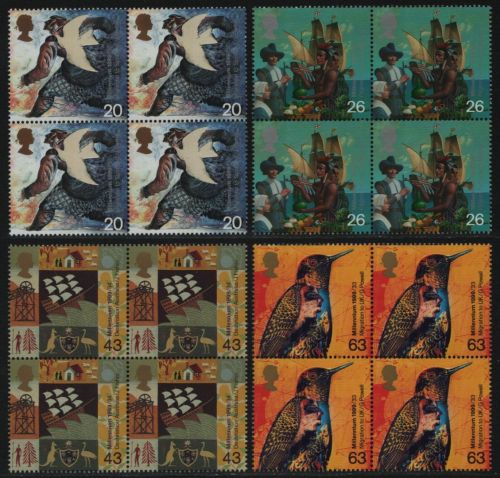Großbritannien 1999 - Mi-Nr. 1797-1800 ** - MNH - Viererblock - Migrationen