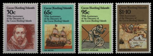 Kokos-Inseln 1984 - Mi-Nr. 119-122 ** - MNH - Schiffe / Ships