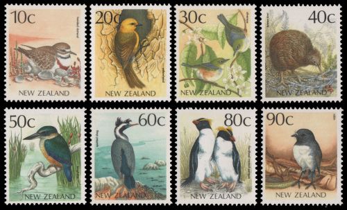 Neuseeland 1988 - Mi-Nr. 1048-1055 ** - MNH - Vögel / Birds