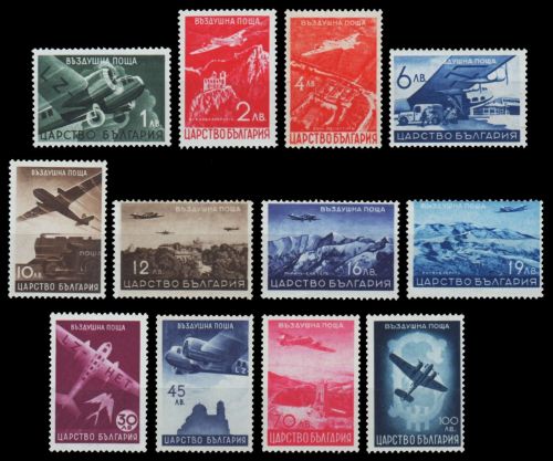 Bulgarien 1940 - Mi-Nr. 377-388 ** - MNH - Flugzeuge / Airplanes
