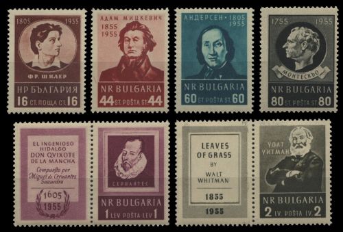 Bulgarien 1955 - Mi-Nr. 967-972 ** - MNH - Kulturserie (I)