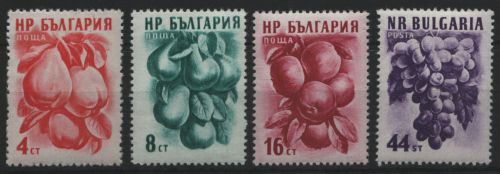 Bulgarien 1956 - Mi-Nr. 982-985 ** - MNH - Früchte / Fruits