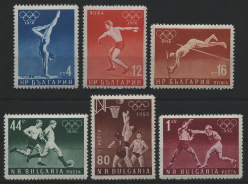 Bulgarien 1956 - Mi-Nr. 996-1001 ** - MNH - Olympia Melbourne