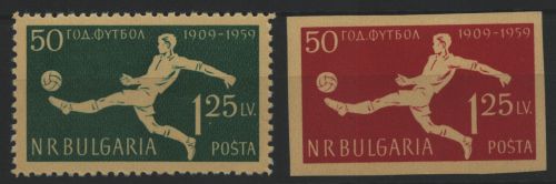 Bulgarien 1959 - Mi-Nr. 1135-1136 ** - MNH - Fußball / Soccer