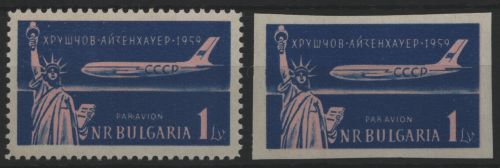 Bulgarien 1959 - Mi-Nr. 1141 A & B ** - MNH - Flugzeuge / Airplanes