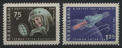 Bulgarien 1961 - Mi-Nr. 1279-1280 ** - MNH - Raumfahrt / Space
