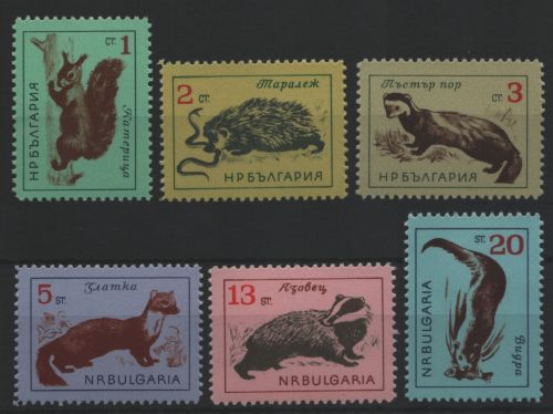 Bulgarien 1963 - Mi-Nr. 1377-1382 ** - MNH - Wildtiere / Wild animals