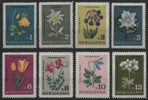 Bulgarien 1963 - Mi-Nr. 1407-1414 ** - MNH - Blumen / Flowers