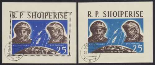 Albanien 1963 - Mi-Nr. Block 17-18 gest / used - Raumfahrt / Space