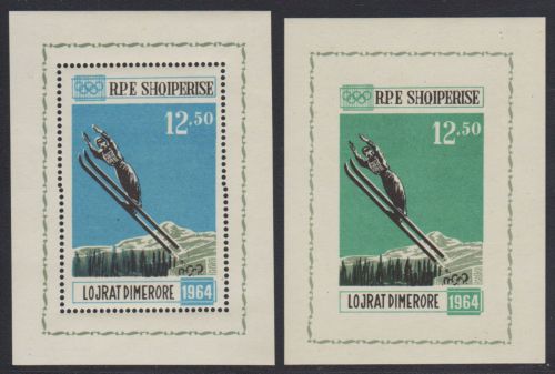 Albanien 1963 - Mi-Nr. Block 20 & 21 ** - MNH - Olympia Innsbruck (II)