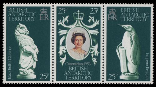 BAT / Brit. Antarktis 1978 - Mi-Nr. 71-73 ** - MNH - 25. Jahrestag der Krönung