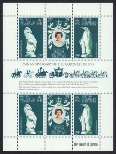 BAT / Brit. Antarktis 1978 - Mi-Nr. 71-73 ** - MNH - KLB - 25. Jahrestag Krönung