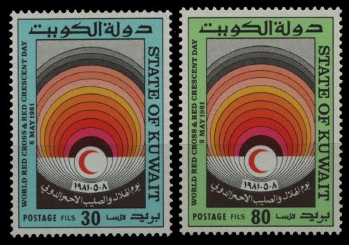Kuwait 1981 - Mi-Nr. 889-890 ** - MNH - Roter Halbmond