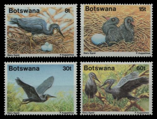 Botswana 1989 - Mi-Nr. 455-458 ** - MNH - Vögel / Birds