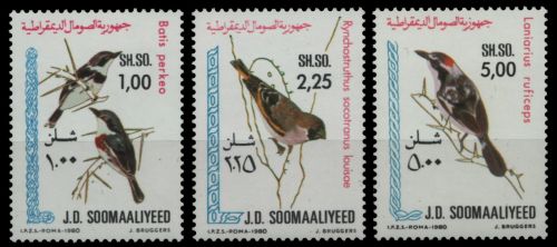 Somalia 1980 - Mi-Nr. 294-296 ** - MNH - Vögel / Birds
