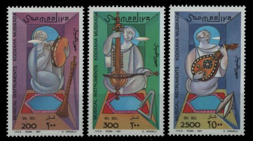 Somalia 1997 - Mi-Nr. 632-634 ** - MNH - Musikinstrumente