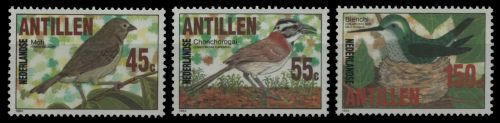 Niederländische Antillen 1984 - Mi-Nr. 536-538 ** - MNH - Vögel / Birds