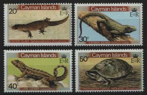 Kaiman-Inseln 1981 - Mi-Nr. 471-474 ** - MNH - Reptilien / Reptiles