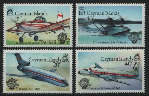 Kaiman-Inseln 1983 - Mi-Nr. 518-521 ** - MNH - Flugzeuge / Airplanes