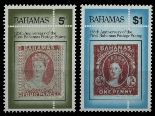 Bahamas 1984 - Mi-Nr. 559-560 ** - MNH - Marke auf Marke