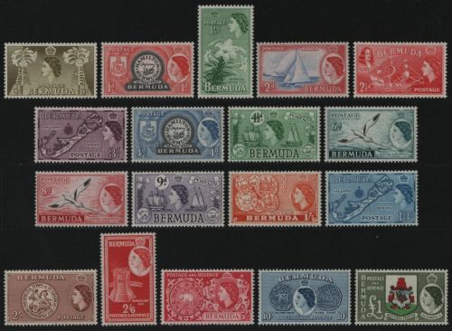 Bermuda 1953 - Mi-Nr. 130-147 * - MH - Queen Elizabeth II