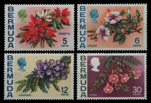 Bermuda 1974-1976 - Mi-Nr. 244-260 Y ** - MNH - Blumen / Flowers